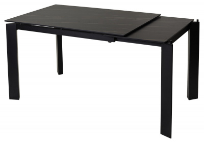 Стол CORNER 120 MATT GOLDEN BLACK SINTERED STONE / BLACK М-City