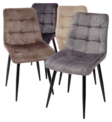 Стул CHIC PK6015-02 (VBP202) античный темно-серый, велюр М-City