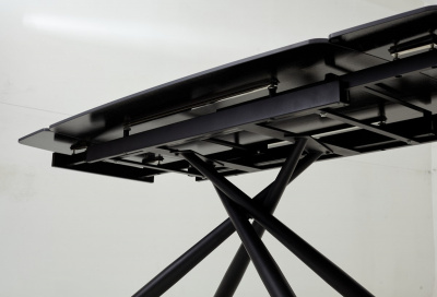 Стол RIVOLI 140 MATT GOLDEN BLACK SINTERED STONE/ BLACK М-City