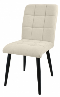 Стул Комо Сatania Ivory/каркас черный