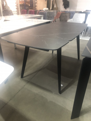 Стол ELIOT 120 MATT BLACK MARBLE SINTERED STONE/ BLACK М-City