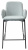 Полубарный стул NYX (H=65cm) VF113 светлая мята / VF115 серо-зеленый М-City