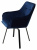 Фото: Стул MAVERICK BLUVEL-86 NAVY BLUE/ черный каркас, поворот.360 град.М-City Стул MAVERICK BLUVEL-86 NAVY BLUE/ черный каркас, поворот.360 град.М-City