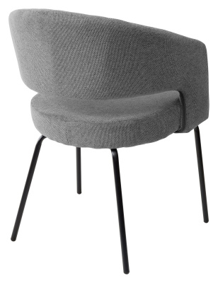 Стул SNUG WZ2042-22 серый камень, фактурный велюр / черный каркас, M-City