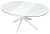 Стол TRENTO 120 HIGH GLOSS STATUARIO Белый мрамор глянцевый, керамика/ белый каркас М-City