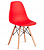 Стул (EAMES)[деревометалсид. пластик КРАСНЫЙ