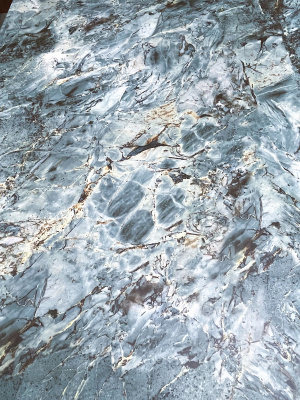 Стол BELLUNO 160 MALACHITE, итальянская керамика/ белый каркас М-City