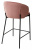 Полубарный стул WENDY BLUVEL-52 PINK (H=65cm), велюр М-City