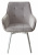 Стул MAVERICK BLUVEL-03 LIGHT GREY, велюр/ белый каркас, поворот.360 град. М-City
