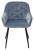 Стул BREEZE BLUVEL-06 BLUE, велюр/ черный каркас М-City