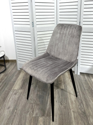 Стул REMI PK6015-03(VBP203) античный серебристо-серый, велюр М-City