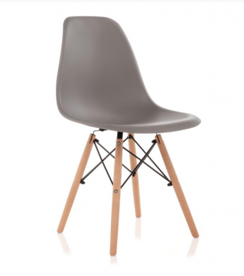 Стул (EAMES)[деревсид. пластик РОЗОВЫЙ