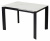 Стол CORNER 120 GLOSS STATUARIO WHITE SINTERED STONE / BLACK М-City