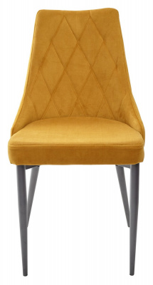 Стул NEPAL BLUVEL-68 YELLOW/ серый каркас, велюр M-City