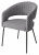 Стул SNUG WZ2042-22 серый камень, фактурный велюр / черный каркас, M-City