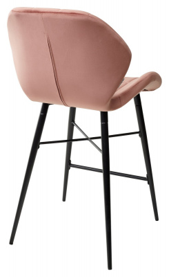 Полубарный стул MARCEL BLUVEL-52 PINK (H=65cm), велюр М-City