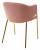 Стул DILL BLUVEL-52 PINK, велюр/ золотой каркас, М-City