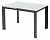Стол CORNER 120 MATT WHITE MARBLE SINTERED STONE/ BLACK М-City