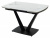 Стол ALATRI 120 GLOSS STATUARIO WHITE SINTERED STONE / BLACK М-City