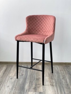 Полубарный стул ARTEMIS BLUVEL-52 PINK (H=65cm), велюр М-City