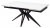 Стол FORIO 160 MATT WHITE MARBLE SINTERED STONE/ BLACK М-City