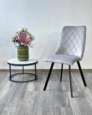 Стул TYCOON BLUVEL-03 LIGHT GREY, велюр М-City