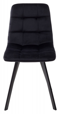Стул CHILLI SQUARE BLUVEL-19 BLACK, велюр М-City