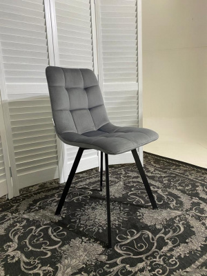 Стул CHILLI SQUARE BLUVEL-14 GREY, велюр М-City