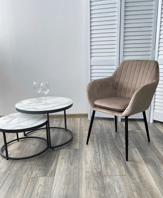 Стул ALABAMA BLUVEL-40 BEIGE, велюр М-City