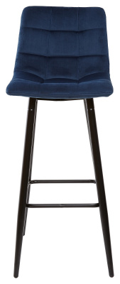 Барный стул LECCO UF910-18 NAVY BLUE, велюр 4 шт./2 кор. М-City