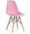 Стул (EAMES)[деревосид. пластик РОЗОВЫЙ