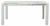 Стол CORNER 120 GLOSS STATUARIO WHITE SINTERED STONE / WHITE М-City