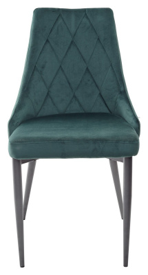 Стул NEPAL BLUVEL-78 GREEN/ серый каркас, велюр M-City