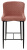 Полубарный стул ARTEMIS BLUVEL-52 PINK (H=65cm), велюр М-City