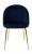 Стул PRESLEY BLUVEL-86 NAVY BLUE / золотой каркас М-City