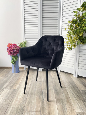 Стул PERU BLUVEL-19 BLACK, велюр M-City