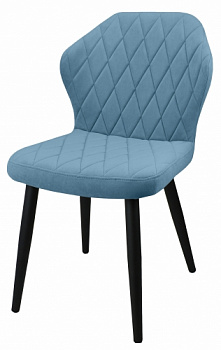 Стул Бергамо Catania Dasty Blue/черный каркас