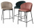 Полубарный стул WENDY BLUVEL-78 GREEN (H=65cm), велюр М-City