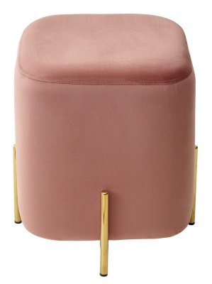 Пуф для гостиной ARES BLUVEL-52 PINK / GOLD М-City