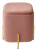 Пуф для гостиной ARES BLUVEL-52 PINK / GOLD М-City