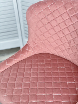 Полубарный стул ARTEMIS BLUVEL-52 PINK (H=65cm), велюр М-City