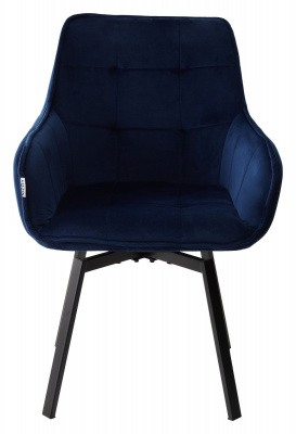 Стул MAVERICK BLUVEL-86 NAVY BLUE/ черный каркас, поворот.360 град.М-City