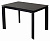 Стол CORNER 120 MATT BLACK MARBLE SINTERED STONE/ BLACK М-City