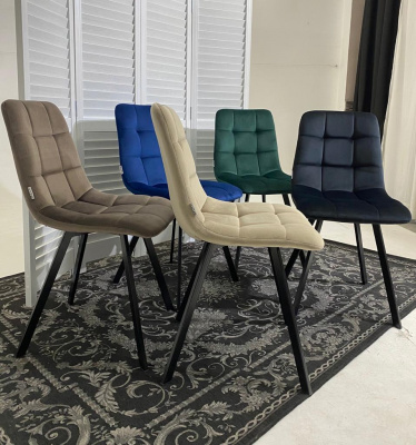 Стул CHILLI SQUARE BLUVEL-78 GREEN, велюр М-City