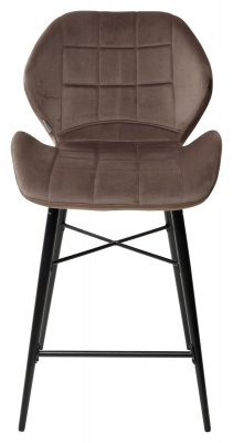 Полубарный стул MARCEL BLUVEL-38 LATTE (H=65cm), велюр М-City