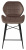 Полубарный стул MARCEL BLUVEL-38 LATTE (H=65cm), велюр М-City