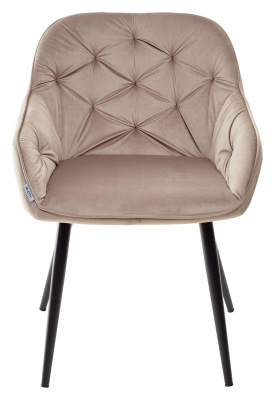 Стул BREEZE BLUVEL-40 BEIGE/ черный каркас, велюр М-City