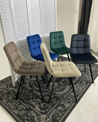 Стул CHILLI SQUARE BLUVEL-78 GREEN, велюр М-City