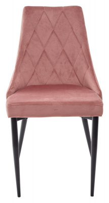 Стул NEPAL BLUVEL-52 PINK/ черный каркас, велюр M-City