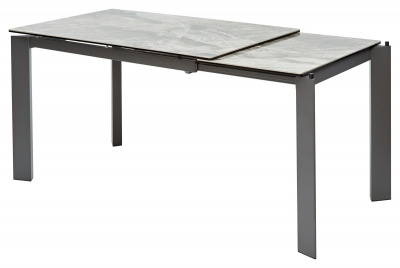 Стол CORNER 120 ITALIAN DARK GREY Серый мрамор глянцевый, керамика/ GREY1 М-City